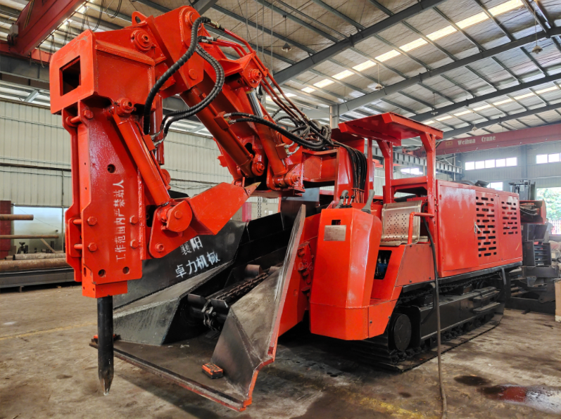 熱烈祝賀_卓力機(jī)械發(fā)往湖北保康ZWY-120/55L破挖一體扒渣機(jī)！！！